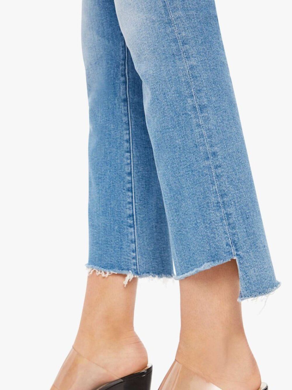 Mother -The Insider High Waist Step Frayed Hem Crop Jeans - Size 25 - Like New - Picture 4 of 12